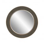 Hampton Mirror | Round | Grey Shagreen