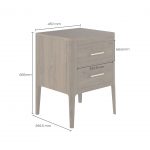 Abberley Bedside | Brown | 2 Drawers