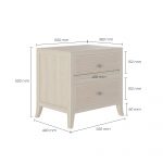 Witley Bedside | Two Drawers
