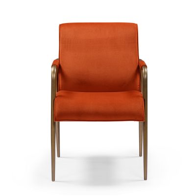 CC-03R Campden Club Chair Rust Orange