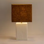 Lamp – Small Rectangular Gesso
