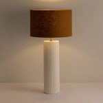 Lamp – Large Ribbed Gesso