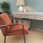 Campden Club Chair – Rust Orange